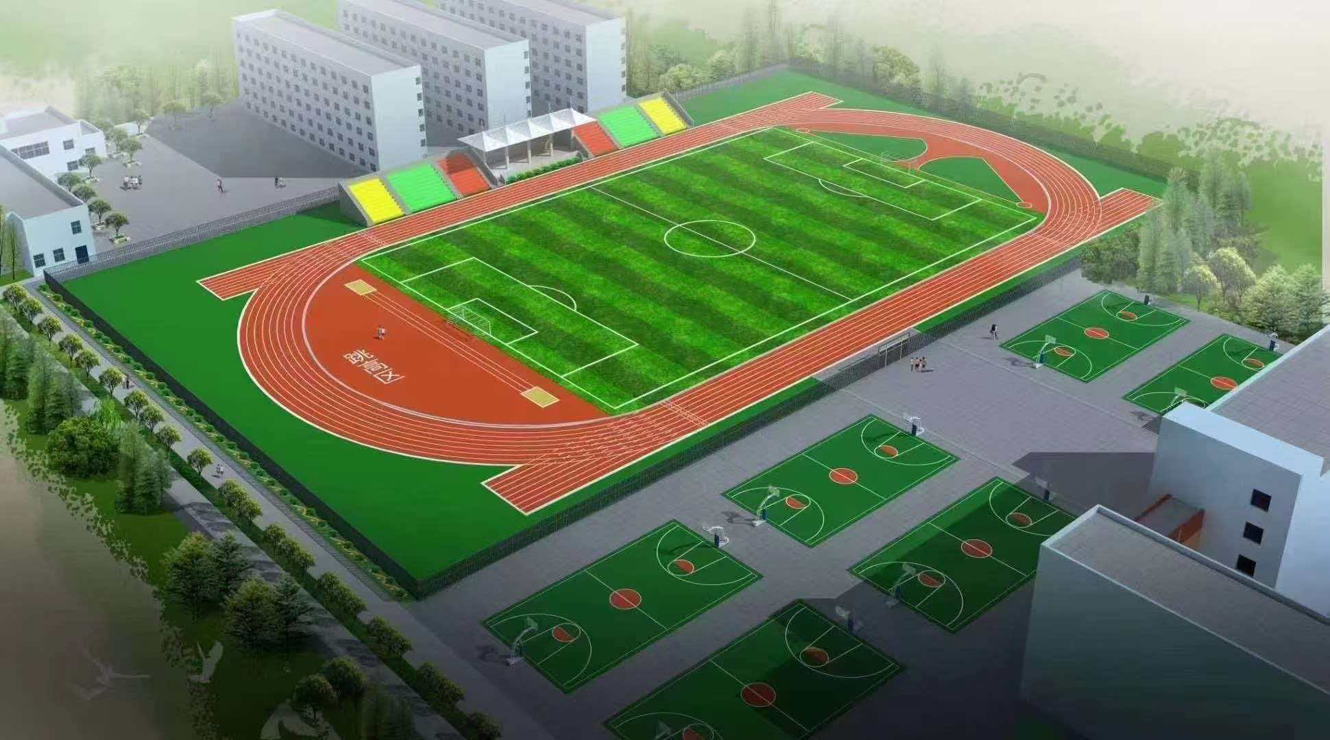 鹤岗市学校运动操场半预制型跑道 - 排名